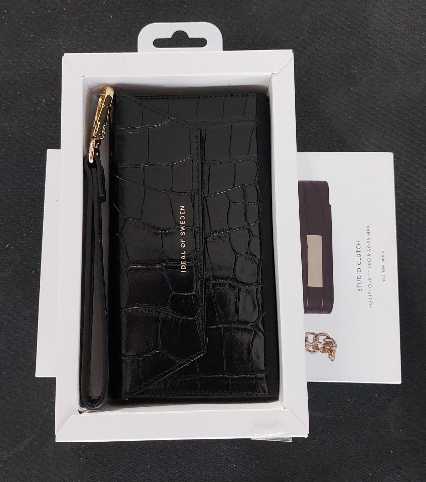 Ideal of Sweden Studio Clutch voor iPhone 11 Pro Max/XS Max, Pasjeshouder, Zwart, Nieuw, Ophalen of Verzenden