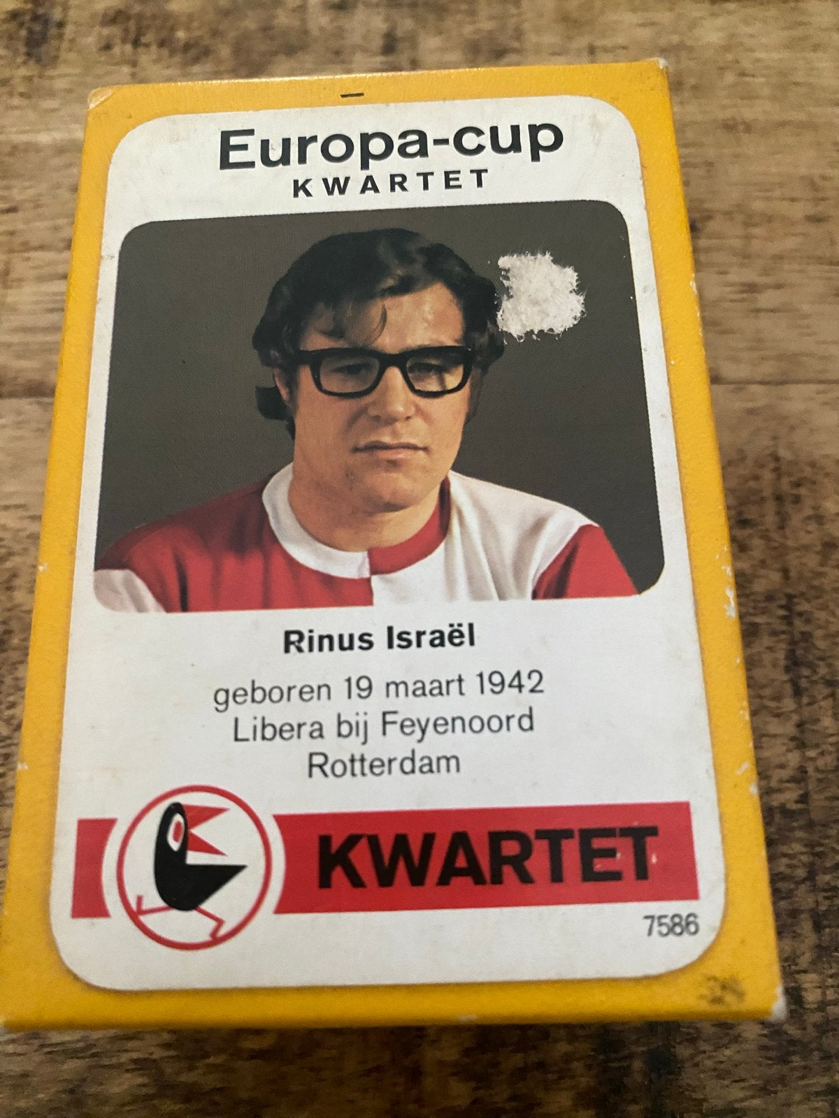 Vintage Europa-Cup Kwartetspel - Compleet met doosje, Ophalen of Verzenden, Gebruikt, Kwartet(ten)