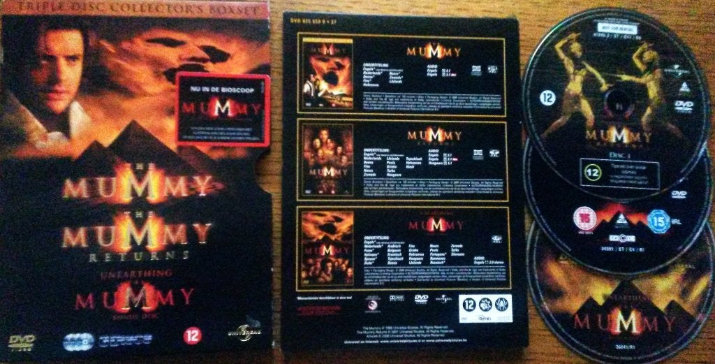 The mummy + mummy returns + unearthing mummy, collector box, Extra's, Verzenden, Nederlands, Monsters