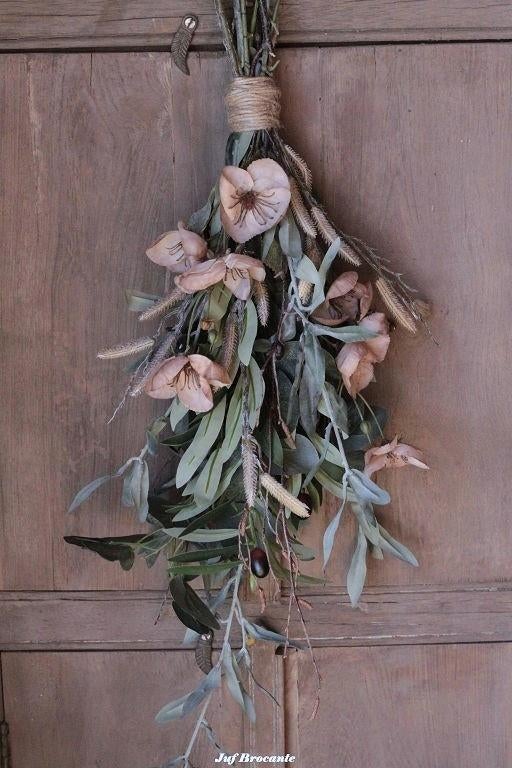Gebonden toef van zijdebloemen, Www.jufbrocante.nl, Www.jufbrocante.nl, Nieuw, Ophalen of Verzenden
