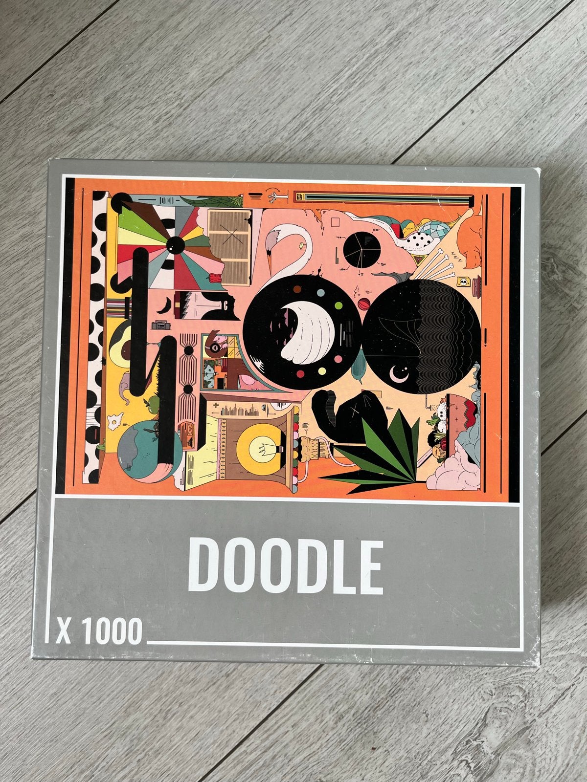 Doodle Legpuzzel 1000 stukjes - Zo goed als nieuw, Ophalen of Verzenden, 500 t/m 1500 stukjes, Zo goed als nieuw, Legpuzzel