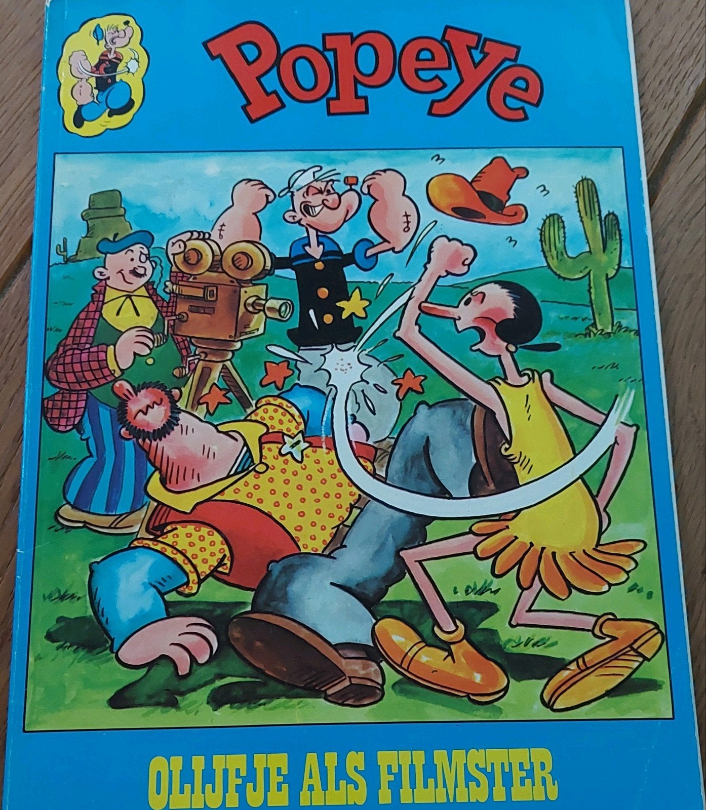 Vintage Popeye stripboek: Olijfje als Filmster, Eén stripboek, Ophalen of Verzenden, Zo goed als nieuw, E.C. Segar
