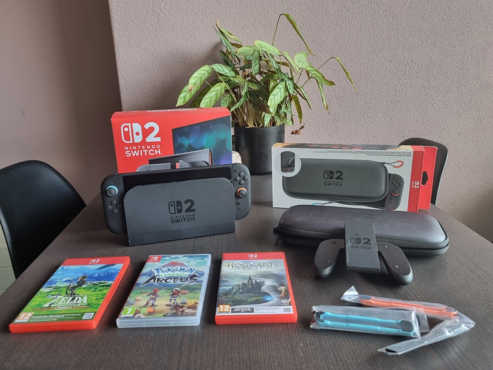 Switch 2 + 3 Topgames + Hoes (Compleet in Doos), Ophalen, Zo goed als nieuw, Met 1 controller, Switch Original