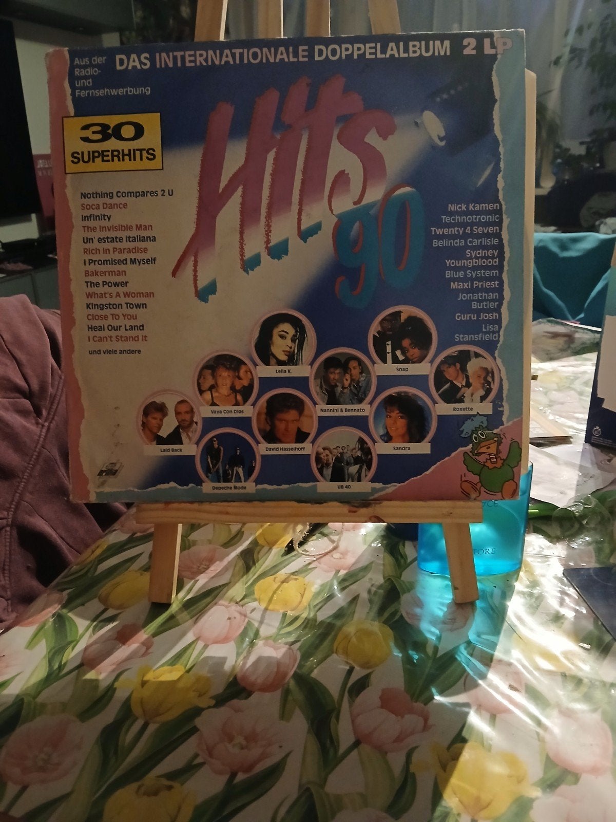 Hits 90 - Het Internationale Dubbelalbum 2 LP, Cd's en Dvd's, Complilatie, Ophalen of Verzenden, Gebruikt, 12 inch