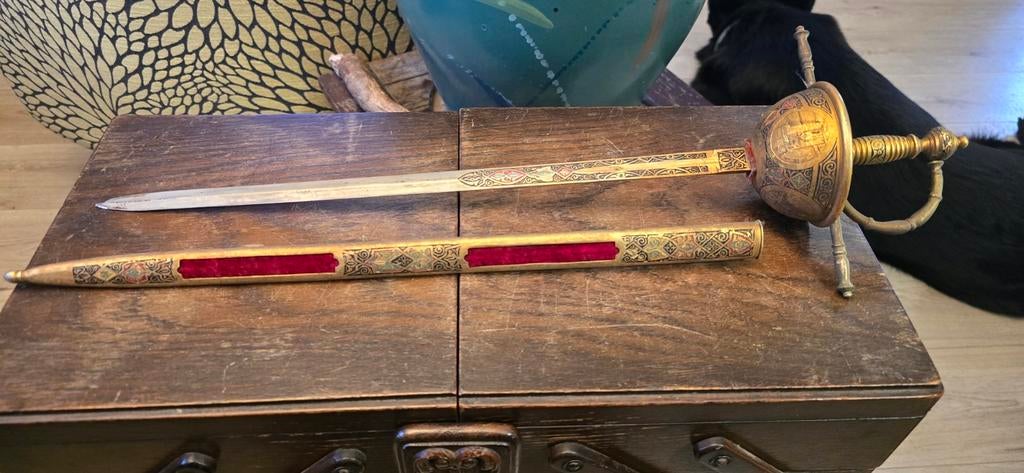 Antiek Spaans Zwaard met Schede, Ophalen of Verzenden