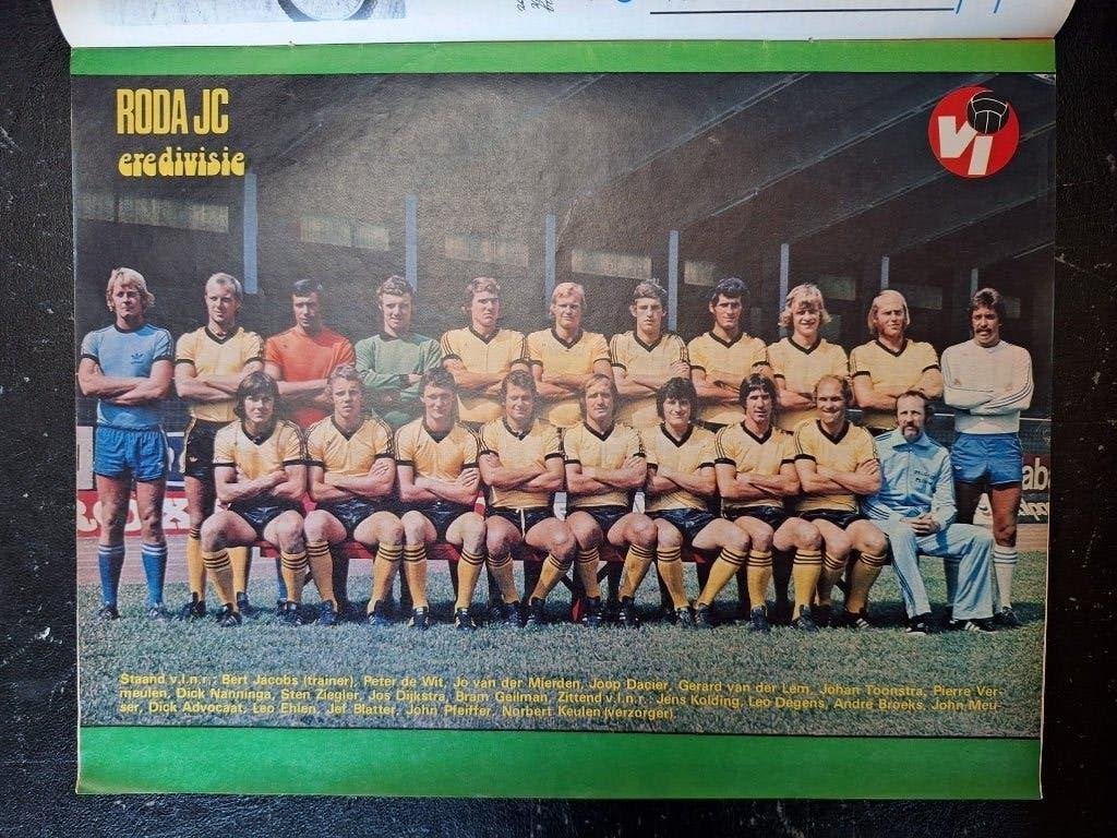 Oude unieke poster Roda JC Kerkrade (1976), Verzamelen, Sportartikelen en Voetbal, Ophalen of Verzenden, Zo goed als nieuw, Roda JC