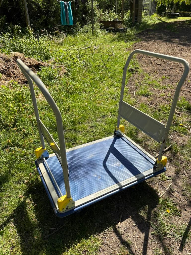 Originele prestar inklapbare transportkar 300kg, Doe-het-zelf en Verbouw, Transportwagens, 100 liter of meer, Ophalen, Zo goed als nieuw