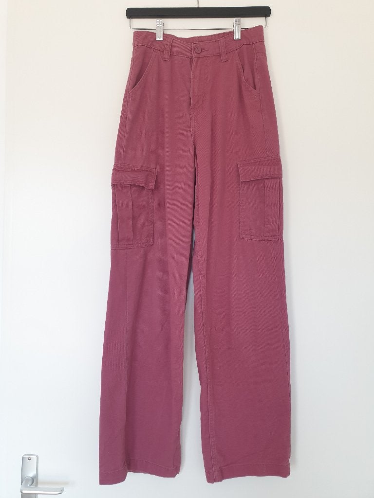 H&M Cargo Broek maat 32, H&M, Ophalen of Verzenden, Roze, Maat 34 (XS) of kleiner