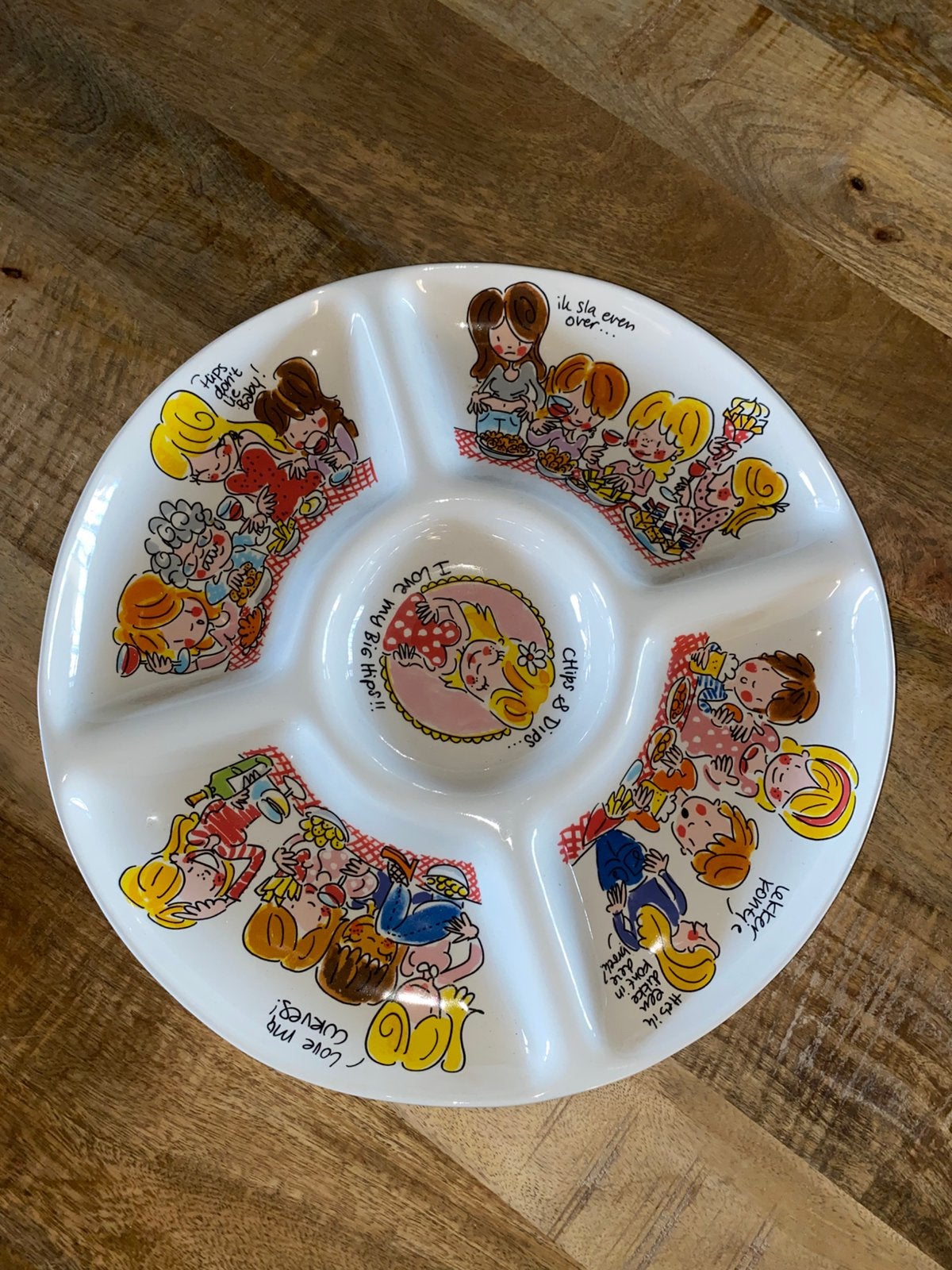Blond amsterdam tapas schaal, Ophalen of Verzenden, Zo goed als nieuw, Aardewerk, Schaal of Schalen