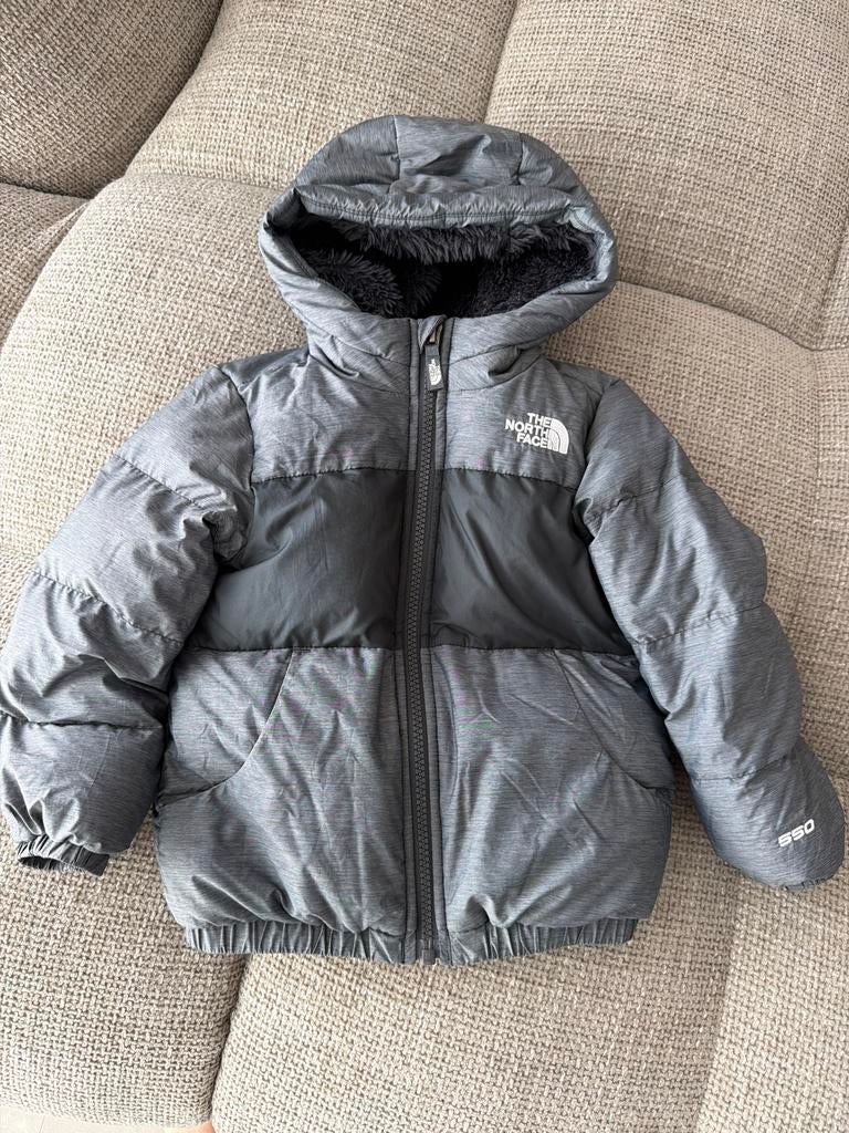 The North Face jas grijs/zwart - maat 3 jaar, Ophalen of Verzenden, Gebruikt, Jongen of Meisje