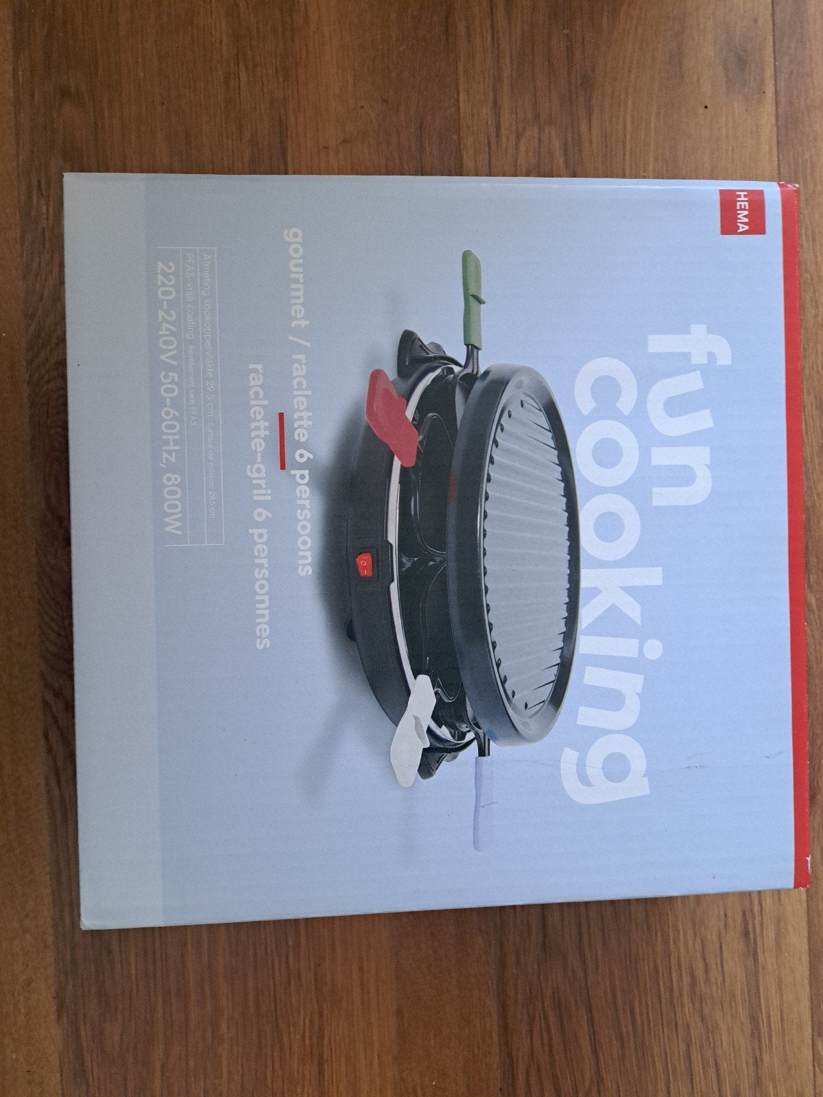 Hema Gourmetstel / Raclette-grill 6 personen - Nieuw, Ophalen of Verzenden, Nieuw, 4 t/m 7 personen