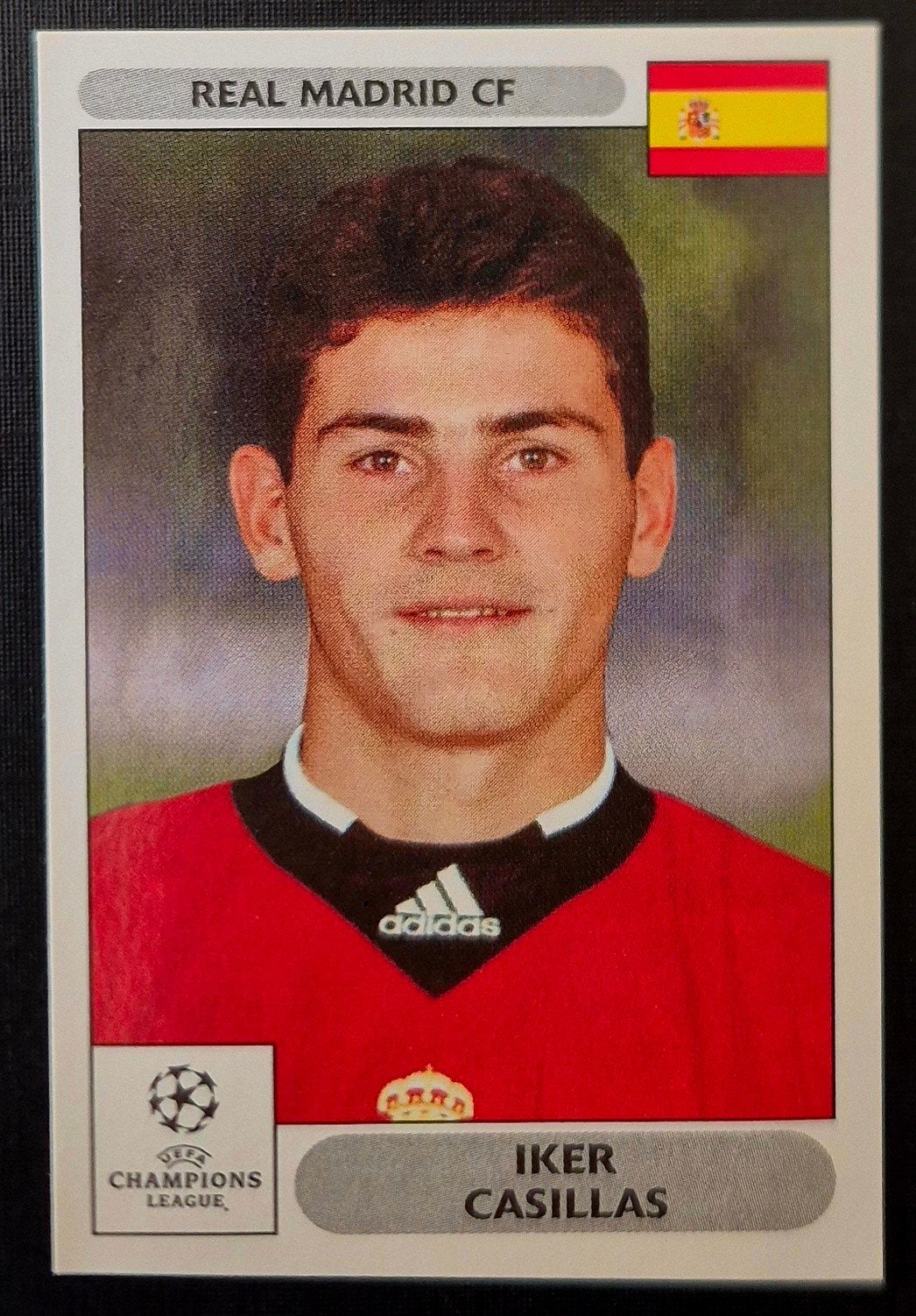 Panini Champions League Iker Casillas - Real Madrid, 00/01, Ophalen of Verzenden, Zo goed als nieuw, Buitenlandse clubs, Poster, Plaatje of Sticker