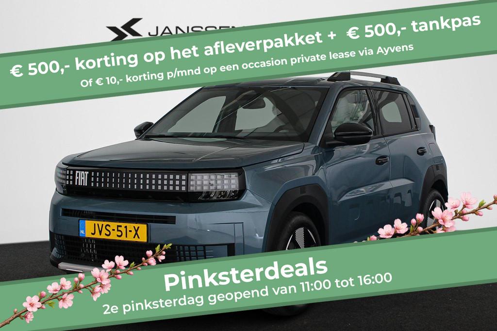 Fiat Grande Panda 1.2 Hybrid La Prima Stoel-Stuur-Voorruitve, Stof, 600 kg, Blauw, Origineel Nederlands