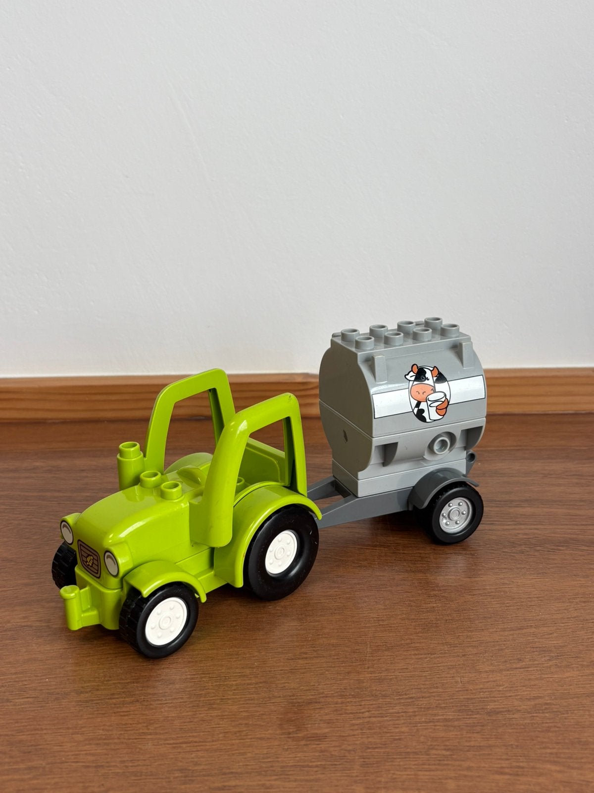 Duplo landbouwtractor met melk kar, Ophalen of Verzenden, Zo goed als nieuw, Duplo
