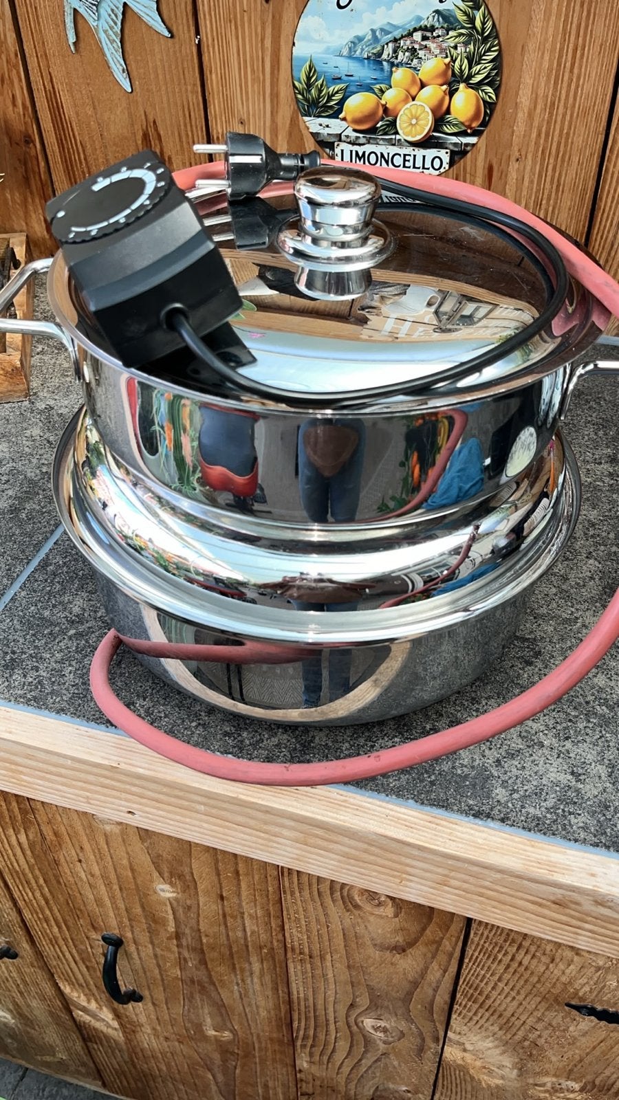 Elektrische RVS pan met thermostaat - multifunctioneel, Overige typen, Ophalen of Verzenden, Zo goed als nieuw, Rvs