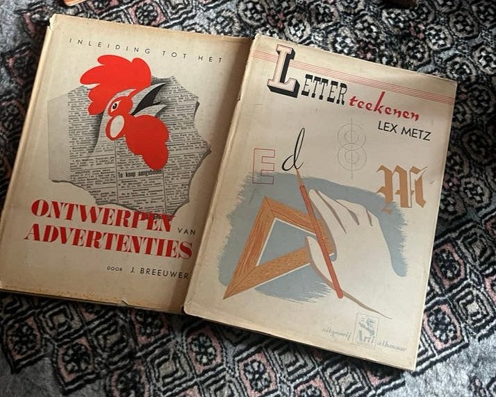 Vintage boeken: Ontwerpen van Advertenties & Lettertekenen, Ophalen, Gelezen, Overige onderwerpen