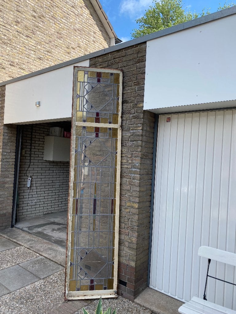 Glas in lood raam, Antiek en Kunst, Ophalen
