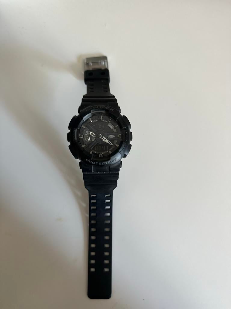 Casio G-Shock GA-100 Zwart Polshorloge, Casio, Kunststof, Gebruikt, Polshorloge