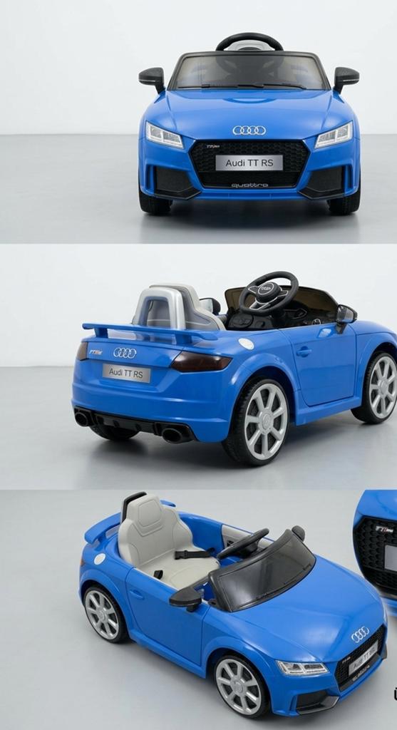 Audi TT RS Elektrische Kinderauto - Blauw, Ophalen, Zo goed als nieuw, Afstandsbediening