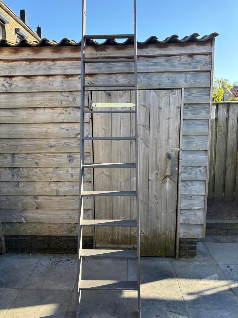 Houten molenaarstrap steektrap trap 2,5 m1 vlizo zolder, Ophalen, Gebruikt, Ladder, 2 tot 4 meter