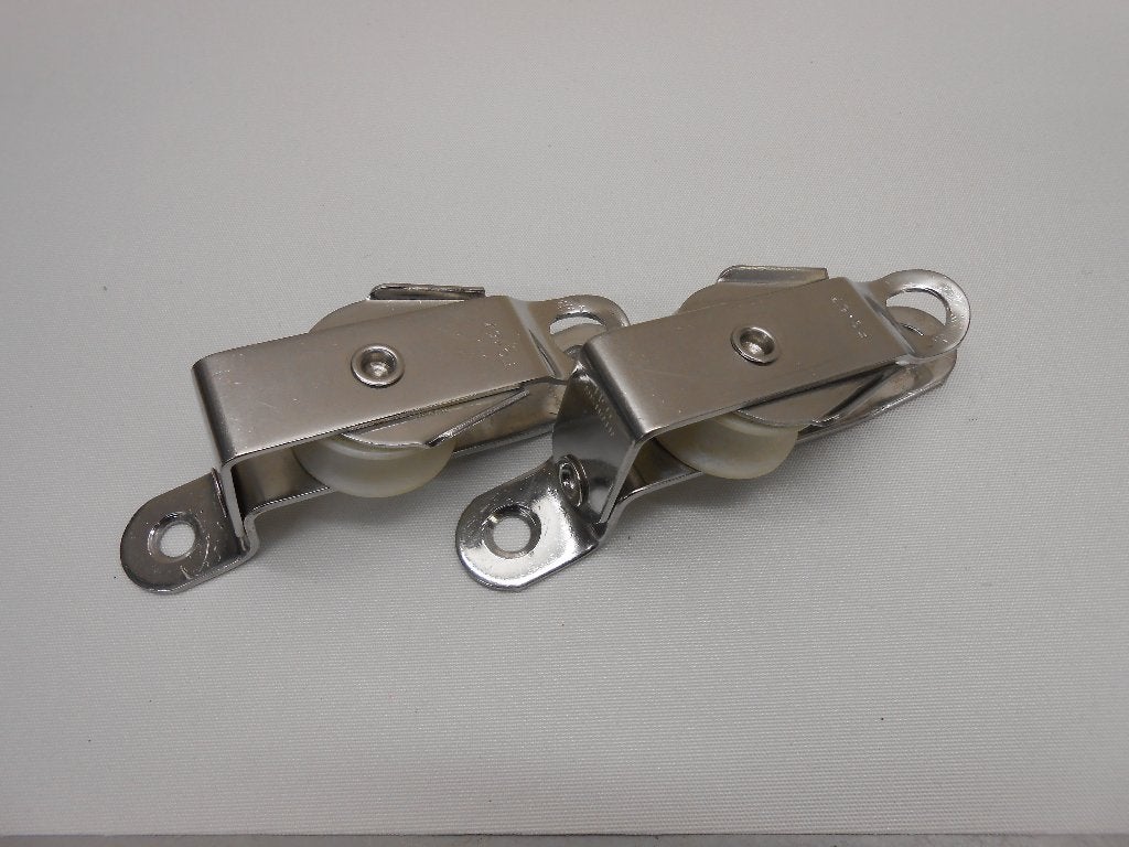 Spinaker, Schootblokken, enkelschijfs, max. 10 mm, Ophalen of Verzenden, Gebruikt, Lijn of Blok