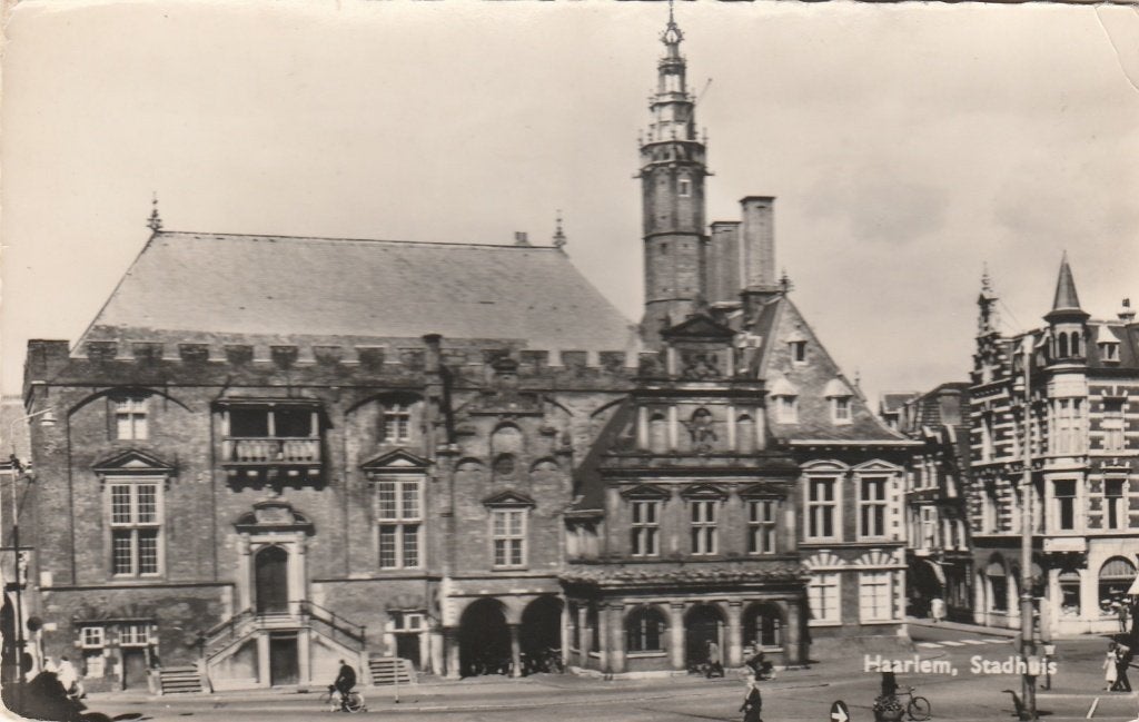 HAARLEM Stadhuis 1960, Verzamelen, Verzenden, 1940 tot 1960, Gelopen, Noord-Holland