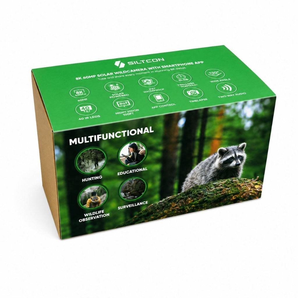 Siltcon 4K Wildcamera | NIEUW, ., Nieuw, Ophalen of Verzenden, .