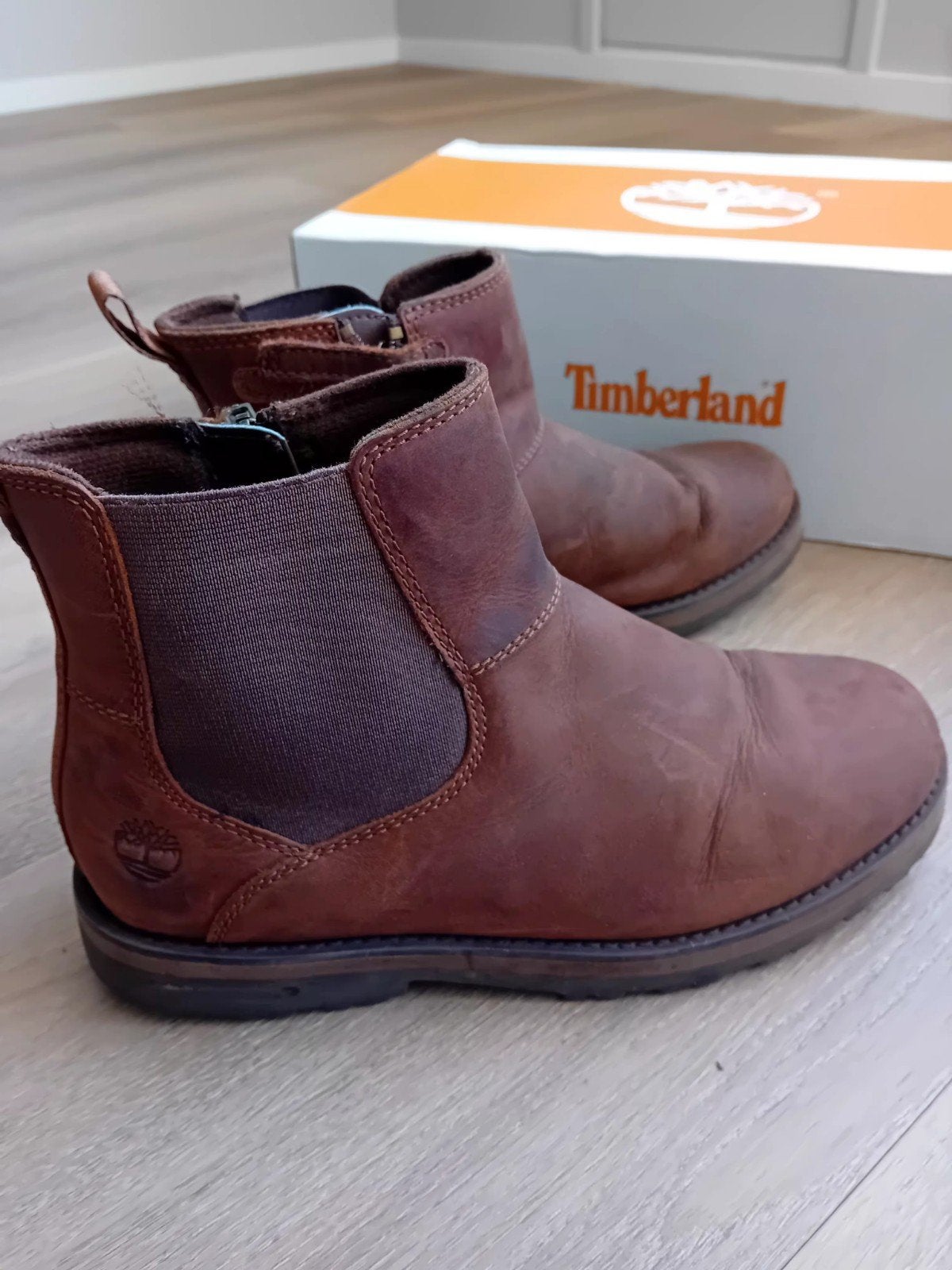 Timberland Courma Kid Chelsea Laarzen Maat 37 Cognac, Gebruikt, Timberland, Jongen of Meisje, Ophalen of Verzenden