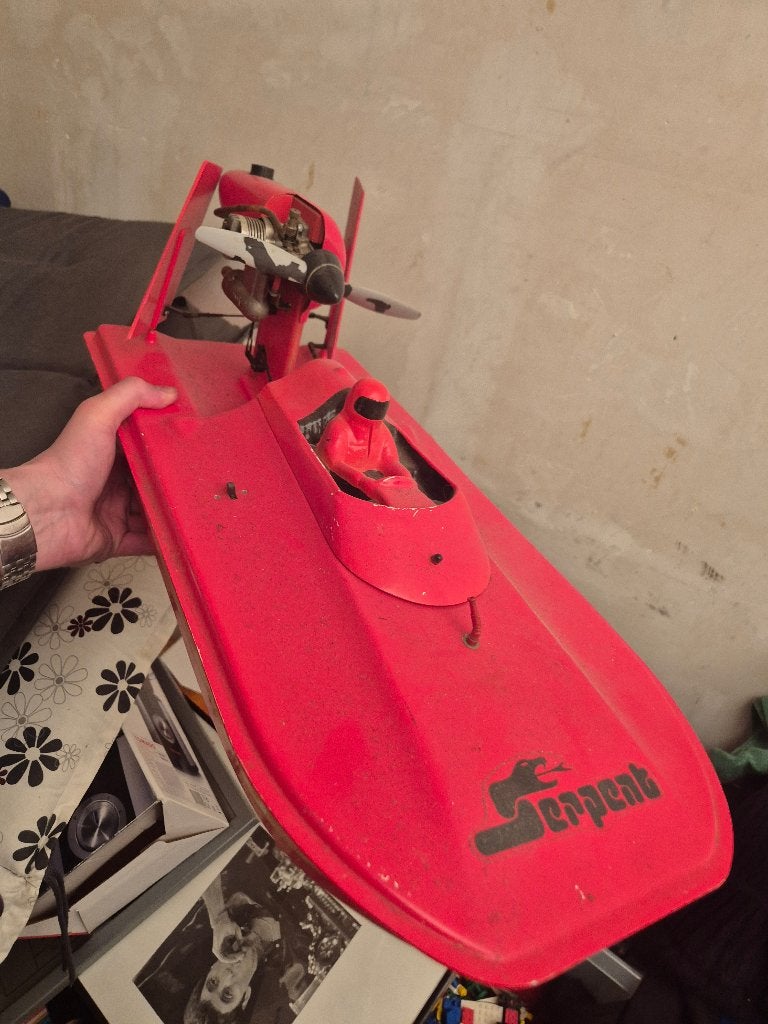 Serpent Powerboat met originele afstandsbediening, Ophalen of Verzenden, Gebruikt, Groter dan 1:32, Overige merken