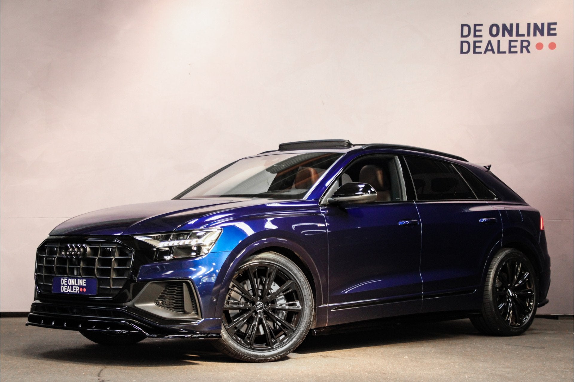 Audi Q8 55 TFSIe QUATTRO S Edtion PL+ |Pano|Massage|Sfeer|22, Auto's, Automaat, Gebruikt, Euro 6, 2995 cc