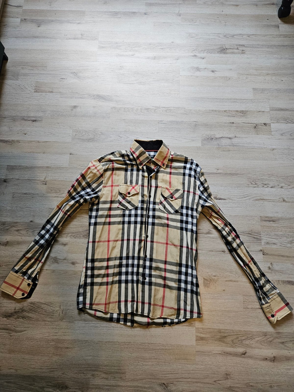 Mooie Overhemd Maat XL, Ophalen of Verzenden, Zo goed als nieuw, Maat 42/44 (L), Beige