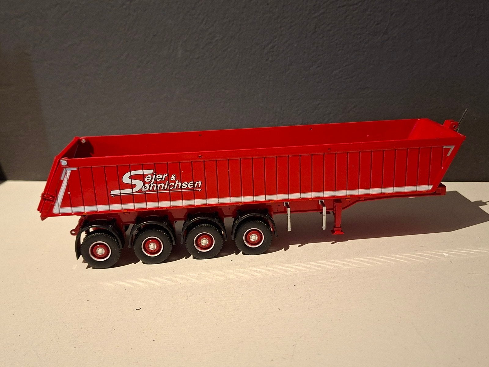 Tekno 4asser kipper, Ophalen of Verzenden, Gebruikt, Bus of Vrachtwagen, Tekno