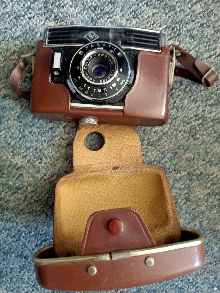 Vintage Agfa Parat-I Compact Camera - Zwart/Zilver, Ophalen of Verzenden, Gebruikt, Compact, Overige Merken