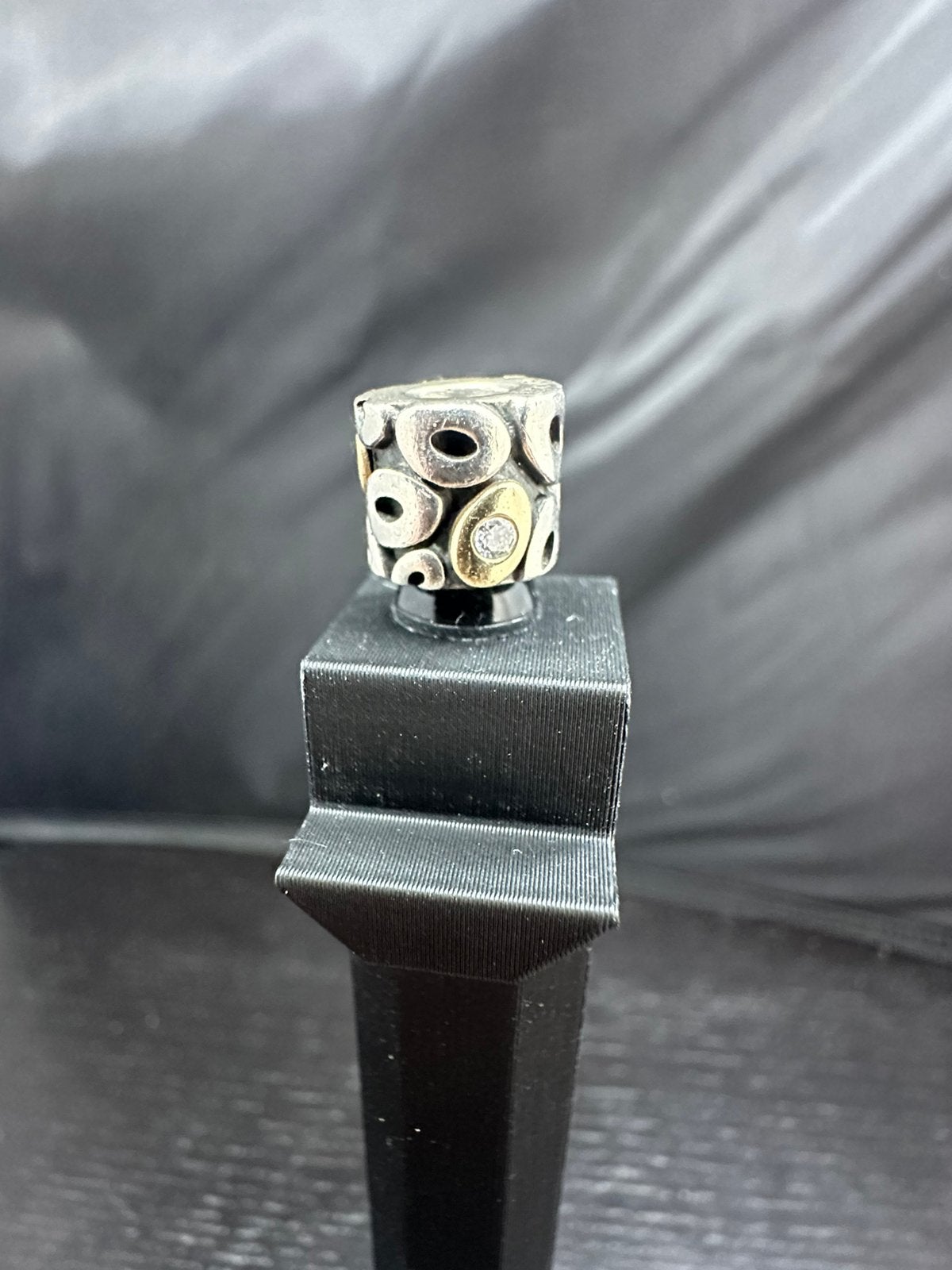 Pandora Oh My Circles Bedel 925 Zilver & 14k Goud 790431CZ, Pandora, Ophalen of Verzenden, Zo goed als nieuw, H