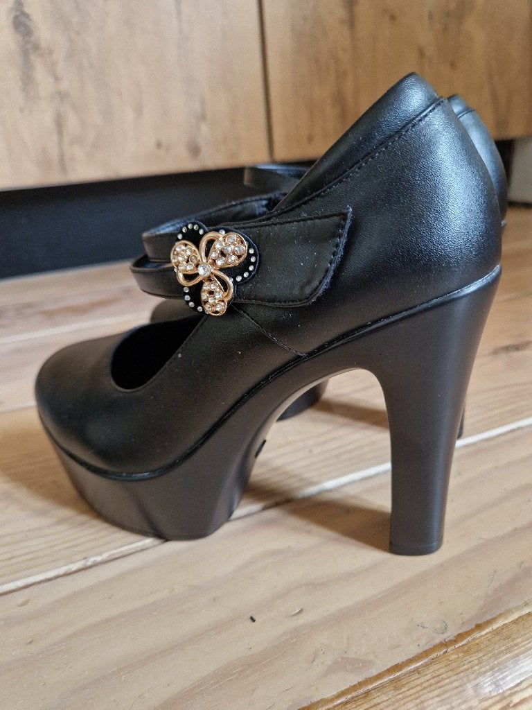 Zwarte Maryjane platform hakken, Kleding | Dames, Schoenen, Ophalen, Zwart, Zo goed als nieuw, Schoenen met hoge hakken