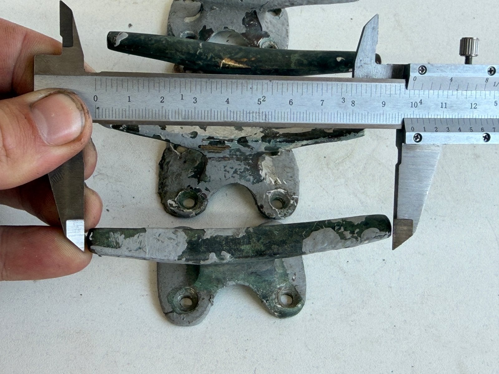 4 x bronzen kikker 10 cm, Ophalen of Verzenden, Gebruikt, Overige typen