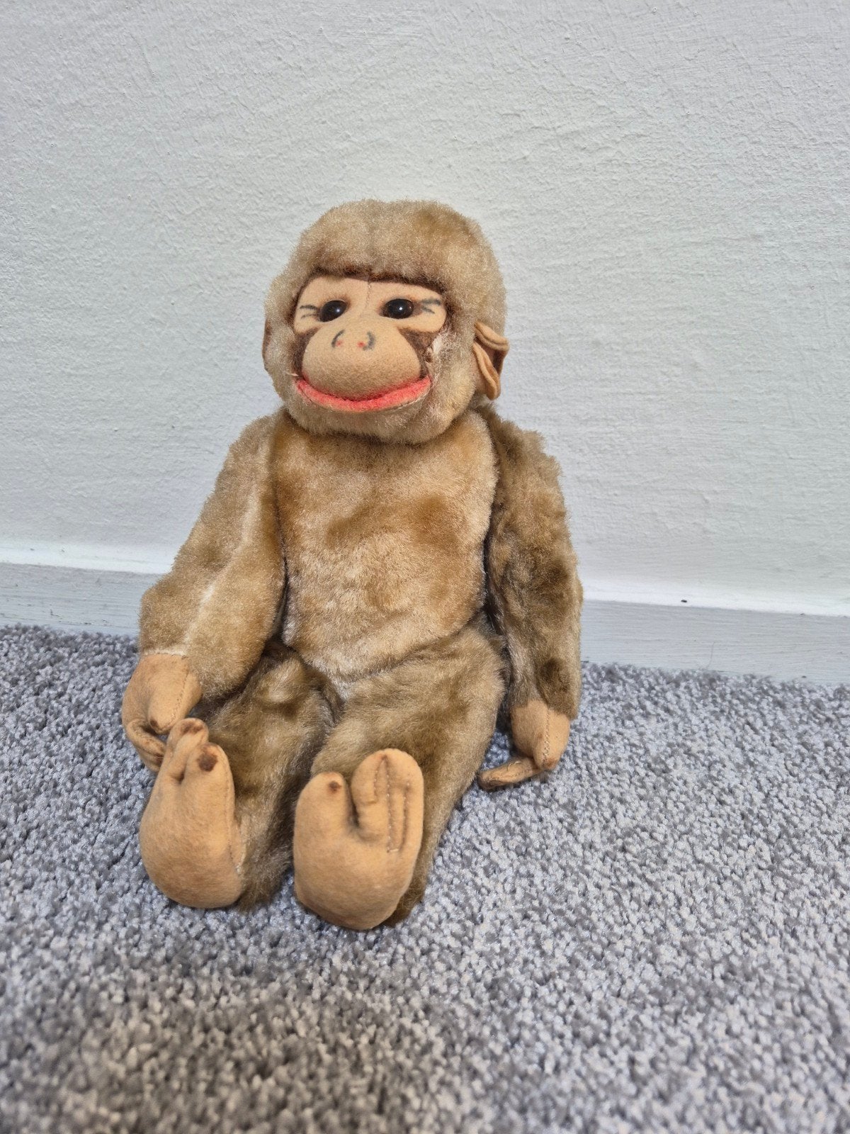Vintage knuffelaap - Jaren '60 speelgoed, Antiek en Kunst, Ophalen of Verzenden