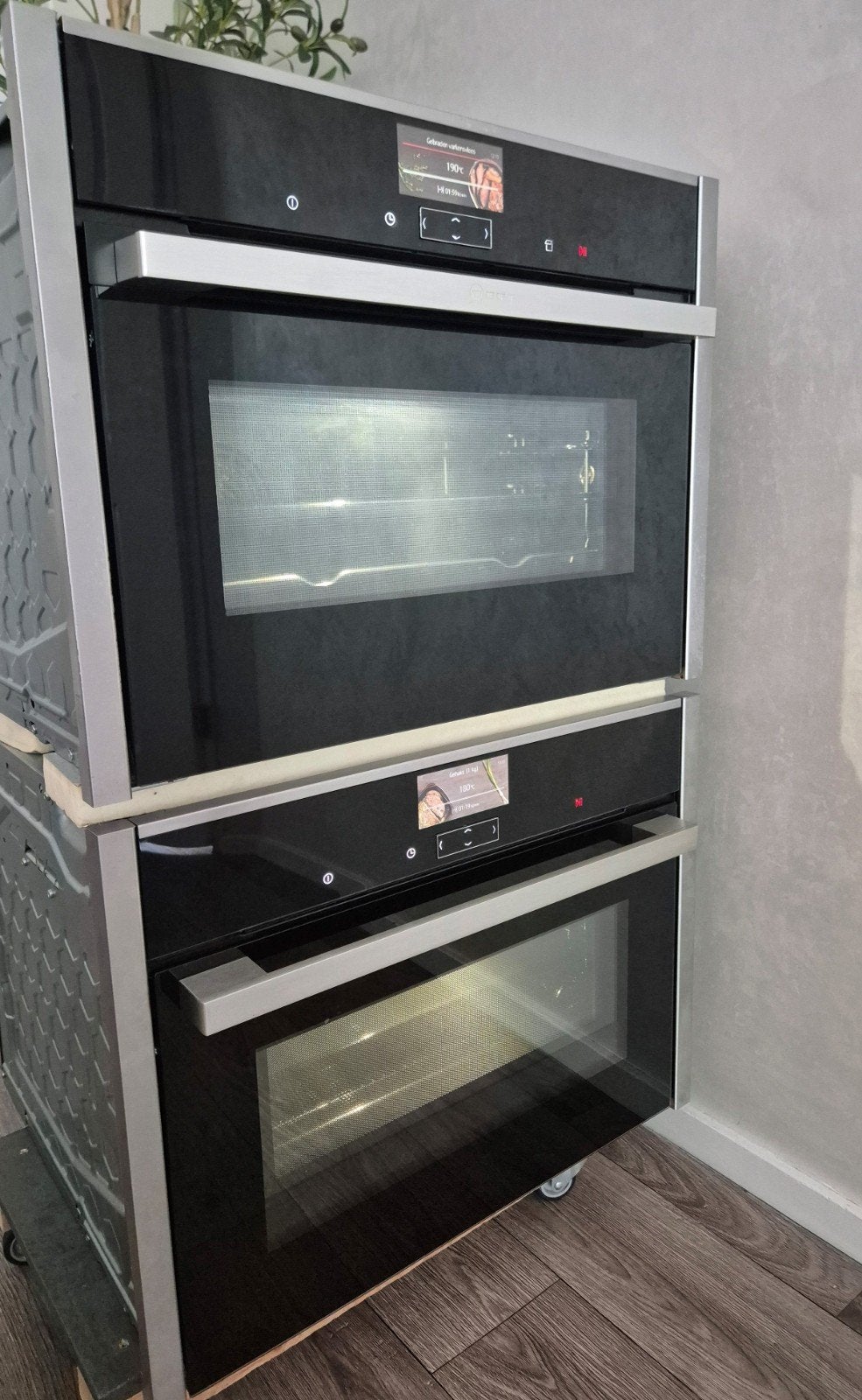 Luxe Neff ovenset: combi oven/magnetron+Stoom bak oven Wifi, Witgoed en Apparatuur, Ovens, Ophalen, 45 tot 50 cm, Inbouw, Hete lucht