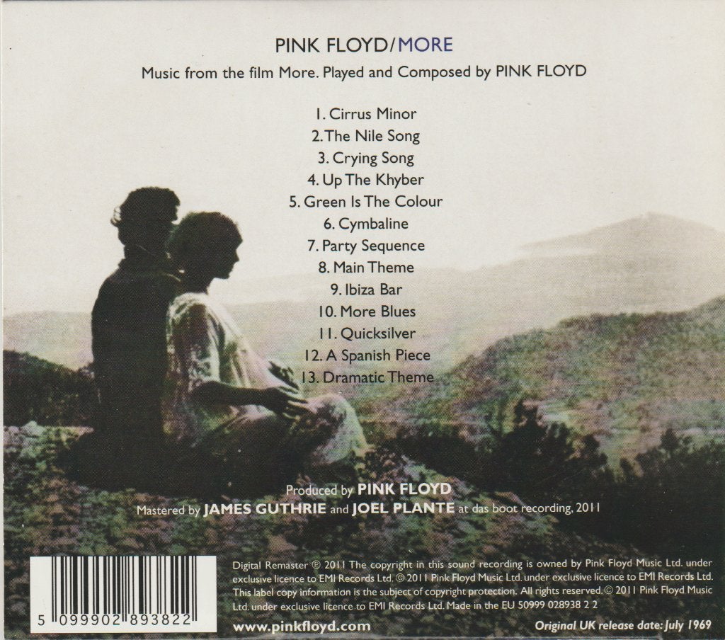 Pink Floyd - More, Gebruikt, Digipak, Ophalen of Verzenden, Psychedelic Rock
