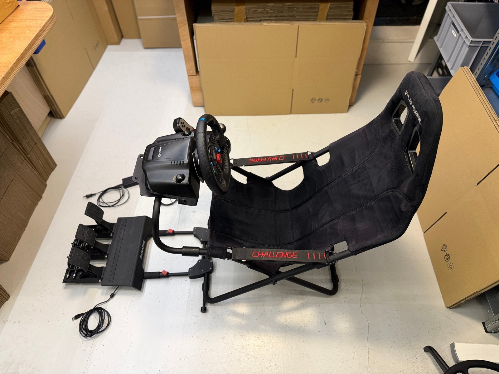 Playseat Challenge - Logitech G29, Shifter & Fanatec Pedalen, Ophalen of Verzenden, Overige merken, Gebruikt