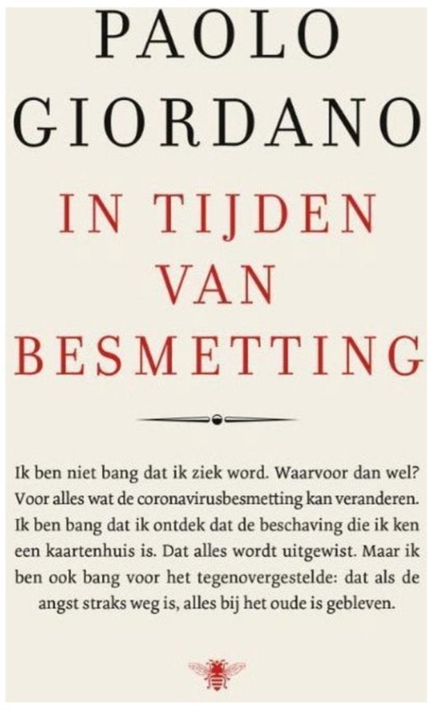 'In tijden v. besmetting'Corona pandemie, nieuw-kleine prijs, Ophalen of Verzenden, Nieuw, Paolo Giordano, Nederland