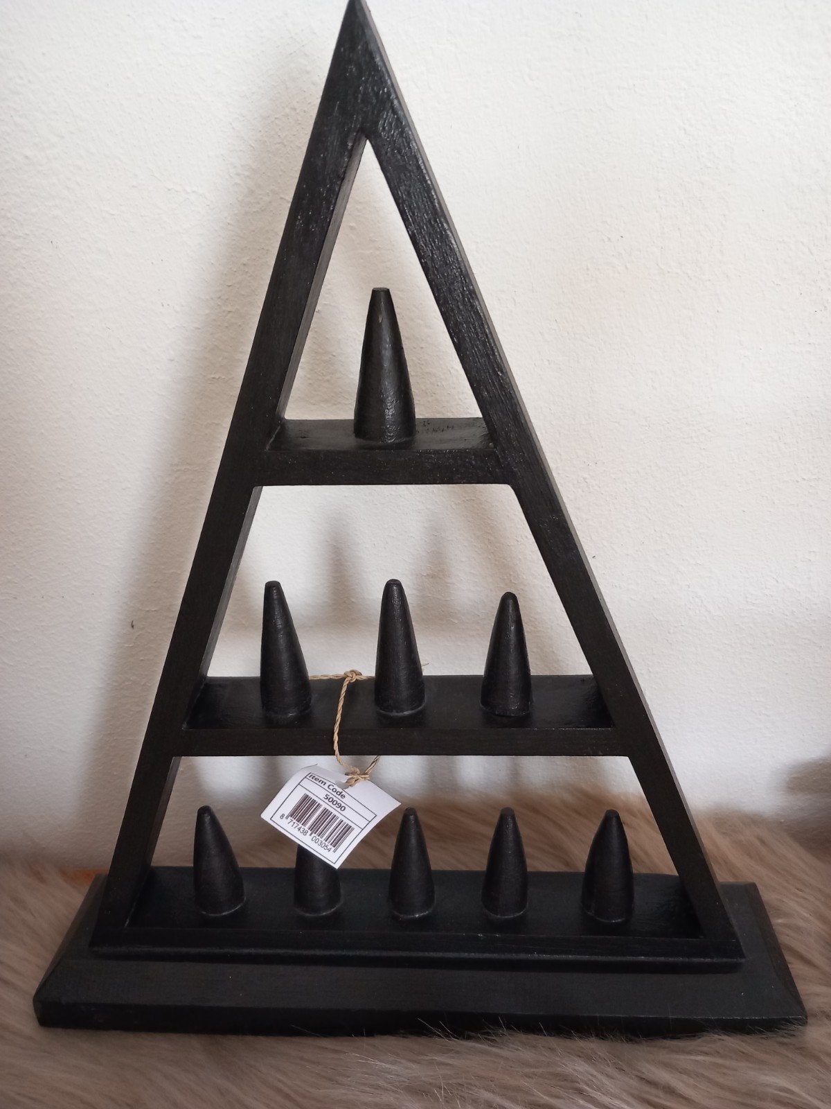 Houten ringen display zwart -20%, Hobby en Vrije tijd, Ophalen of Verzenden, Nieuw, Overige typen