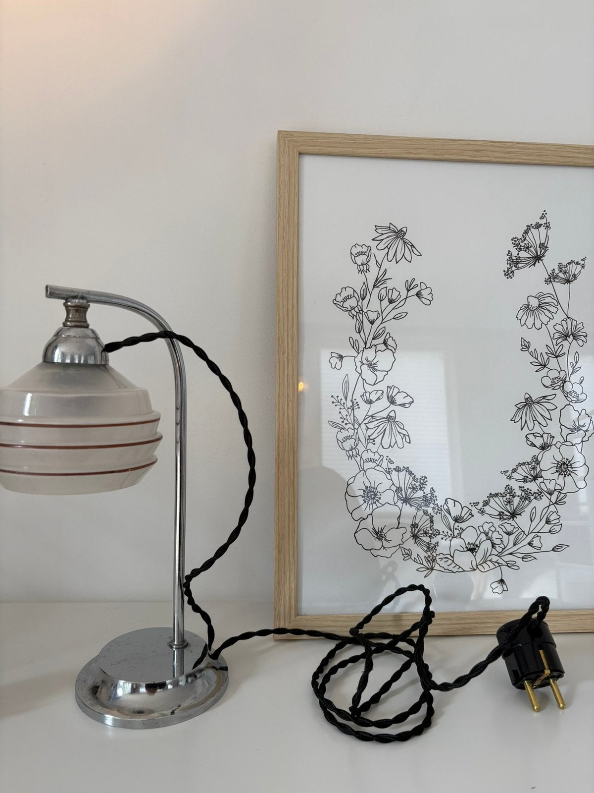Uitverkoop! Antieke Franse tafellamp, artdeco lamp nachtlamp, Antiek en Kunst, Ophalen of Verzenden