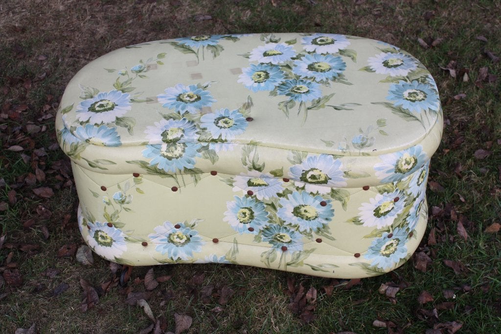 vintage poef - GRATIS, Minder dan 50 cm, Gebruikt, Ovaal, Ophalen