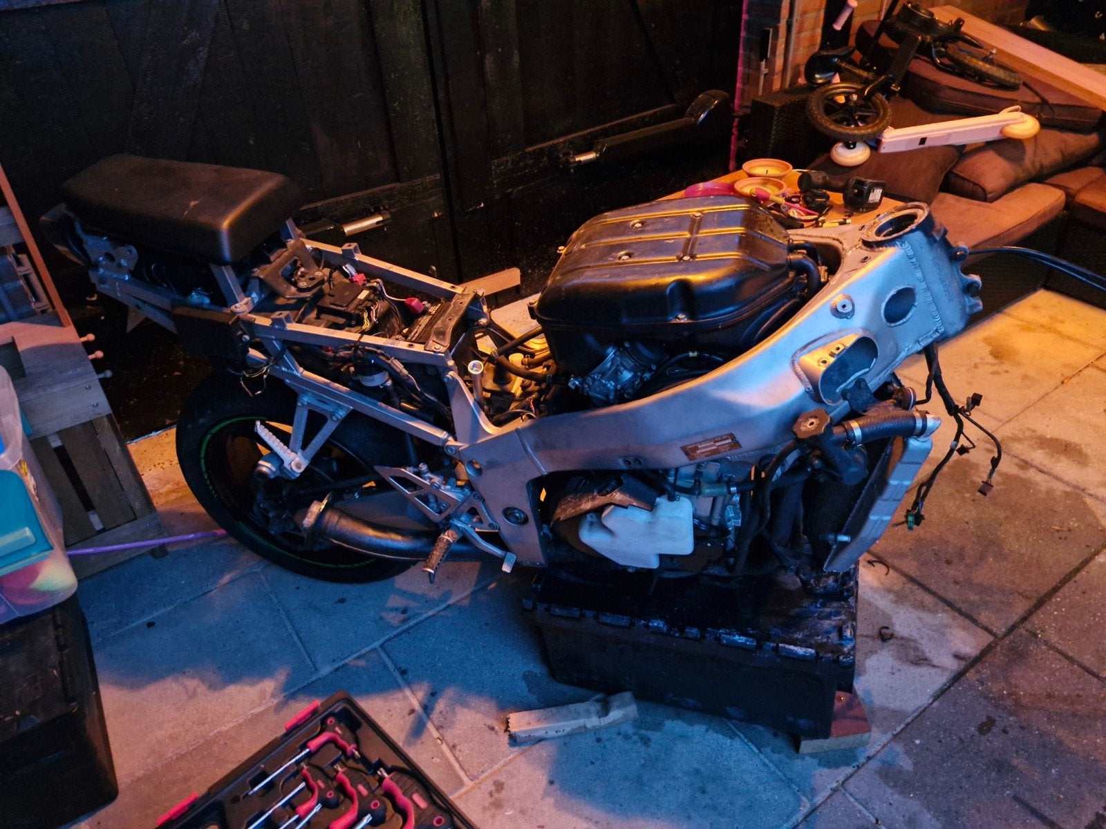 Kawasaki ZX7R 1999 Onderdelen: Frame, Achterbrug, Wiel, Ophalen of Verzenden, Gebruikt