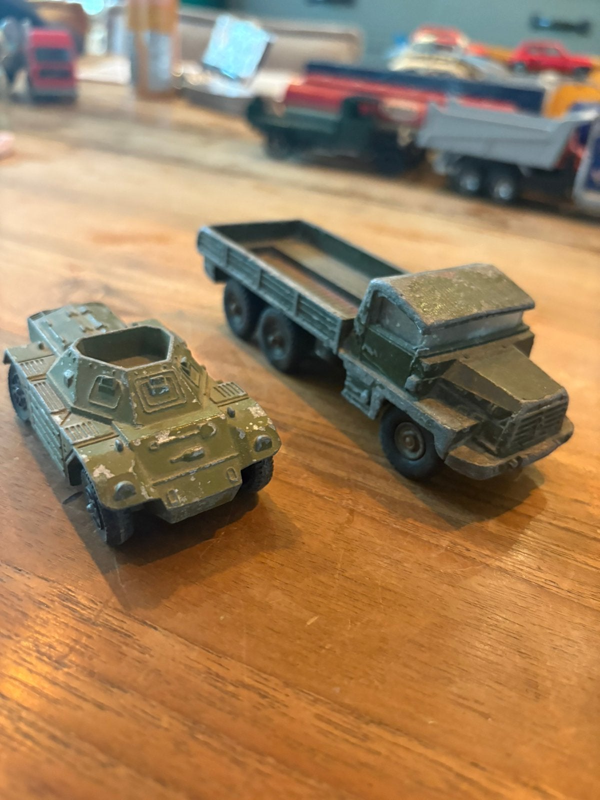 vintage militaire modelwagenset van Dinky Toys, Hobby en Vrije tijd, Ophalen of Verzenden, Gebruikt, Overige typen