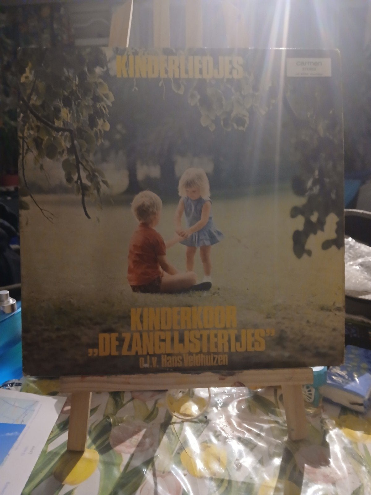 Kinderliedjes - Kinderkoor "De Zanglijstertjes" LP, Ophalen of Verzenden, Gebruikt