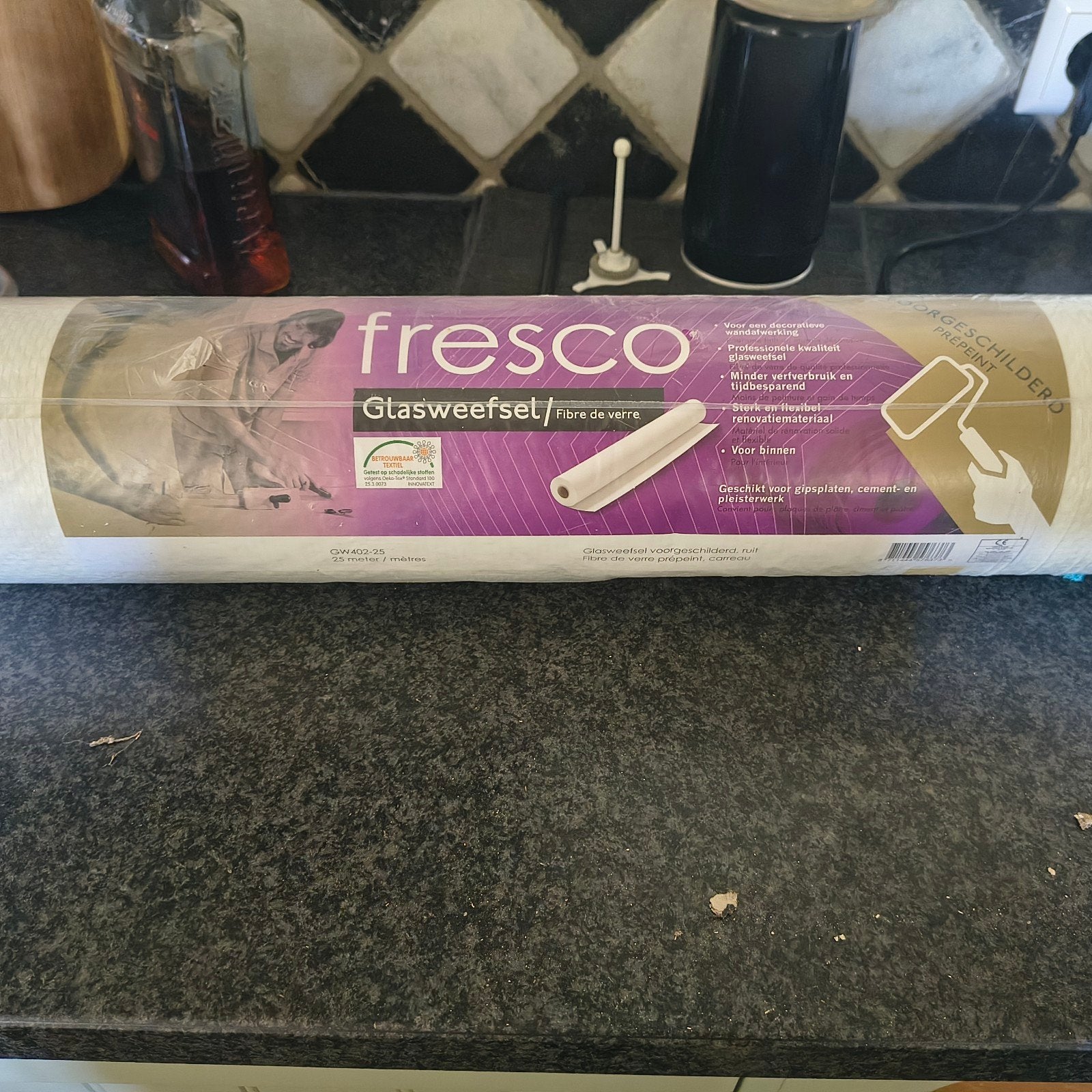 Fresco Glasweefsel GW402-25 - 25 meter, Ophalen, Nieuw, Overige typen