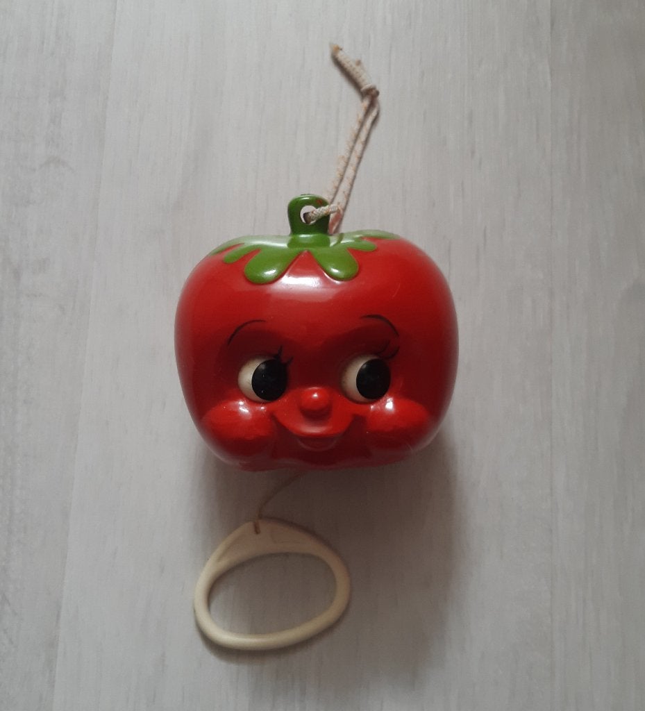 Sankyo Musical Pull-String Toy Vintage 1974 Tomato, Antiek en Kunst, Verzenden
