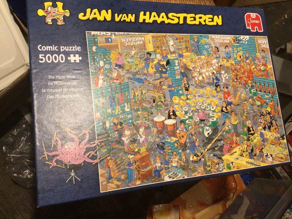 Jan van Haasteren puzzel 5000 stukjes, Ophalen of Verzenden, Meer dan 1500 stukjes, Zo goed als nieuw